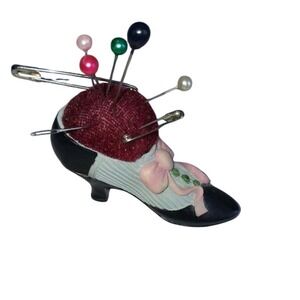 Antique Victorian Shoe Pin Cushion Pre-1930 Original Collectible sewing historic